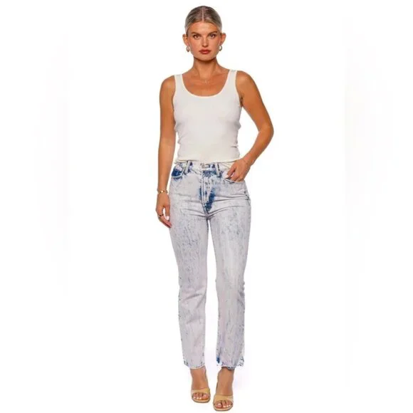 Mother Denim Pink Wash High-Waisted Rider Ankle Jeans Size 26 NWT - Picture 3 of 15